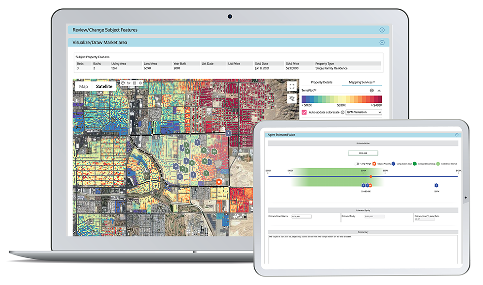 Quantarium Comparable Sales Adjustments Agent Interface Animation